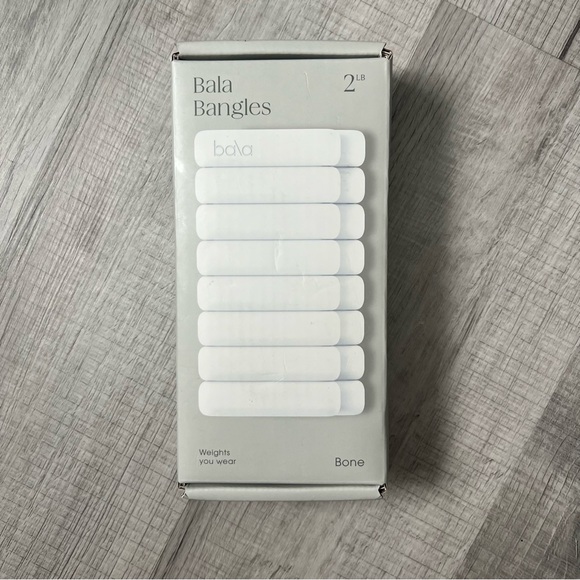 NEW BALA 2 Pound Bangles in Bone White Wrist Weights Pilates Yoga Viral - Picture 7 of 13